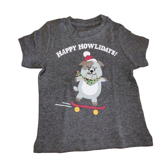 Dot & Zazz Other - Christmas T Shirt "Happy Howlidays" Toddlers Organic Cotton Dot & Zazz 4T